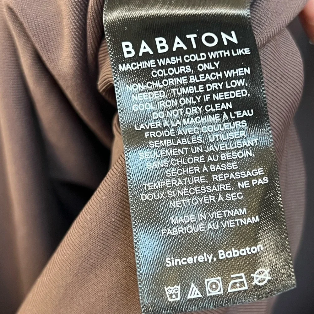 Babaton Contour Ruched Mini Brown Dress Size L - Picture 11 of 11